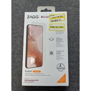Zagg Invisible‎ Shield Fusion D3O Screen Protector For Samsung Galaxy S22 NIB